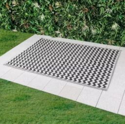 Marco Paul 210cm x 150cm Outdoor Garden Rug - Atlantis Slate in Grey - Size: Large - thumbnail 3