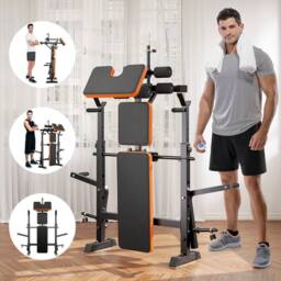 FLAVORA 600lbs Weight Bench Adjustable Bench Press Set in Black - Size: 0-12 m - thumbnail 4
