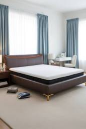 Gel-Infused Memory Foam Mattress in White - Size: Single - thumbnail 2