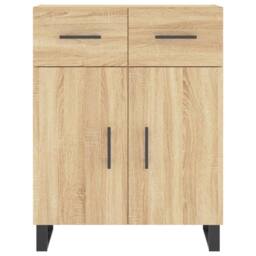 Berkfield Home Highboard Sonoma Oak 69.5x34x180 cm Engineered Wood in Tan - thumbnail 8