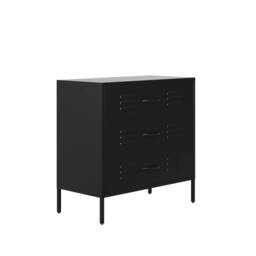 Lemon Pavilion Furniture Caleb Chest - Steel - L40 x W80 x H79.5 cm - Black - Flat Packed - thumbnail 2
