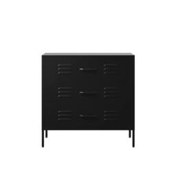 Lemon Pavilion Furniture Caleb Chest - Steel - L40 x W80 x H79.5 cm - Black - Flat Packed