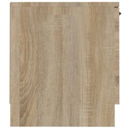 Berkfield Home TV Cabinet Sonoma Oak 140x35x40 cm Engineered Wood in Brown - Size: 140 x 35 x 40 cm - thumbnail 6