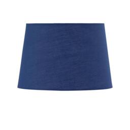 First Choice Lighting Set of 2 Tripod Table Lamps with Navy Cotton Fabric Shades in Silver - thumbnail 3