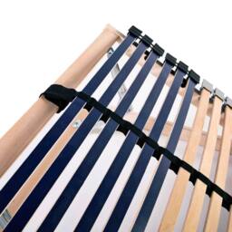 Berkfield Home Slatted Bed Bases 2 pcs with 42 Slats 7 Zones 80x200 cm in Light Oak - thumbnail 6