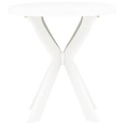 Berkfield Home Durable Bistro Table White Ã˜70 cm Plastic