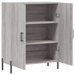 Berkfield Home Sideboard Grey Sonoma 69.5x34x90 cm Engineered Wood - thumbnail 6