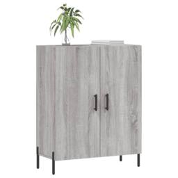 Berkfield Home Sideboard Grey Sonoma 69.5x34x90 cm Engineered Wood - thumbnail 1