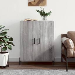 Berkfield Home Sideboard Grey Sonoma 69.5x34x90 cm Engineered Wood - thumbnail 2