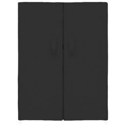 Berkfield Home Shoe Cabinet Black 60x28x90 cm Fabric - Size: 60 x 28 x 90 cm - thumbnail 3