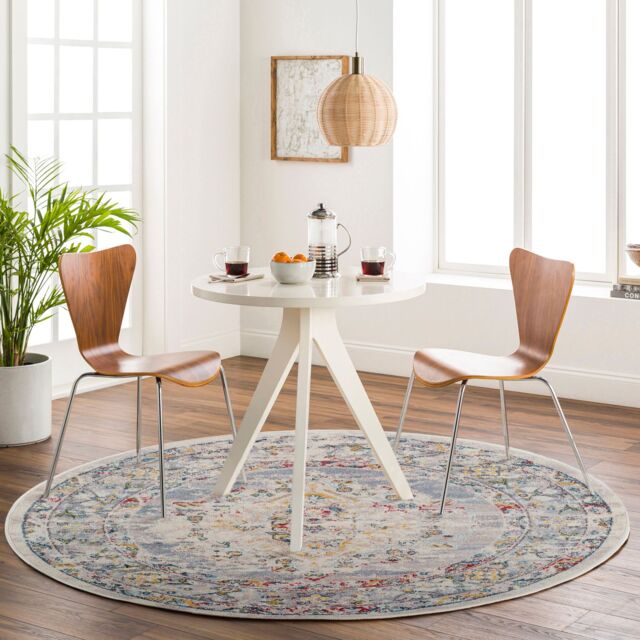 Livabliss Ankara - Vintage Grey Taupe Blue Traditional Boho Living Dining Bedroom Rug - Size: 120 cm x 170 cm - image 1