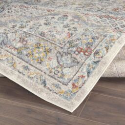 Livabliss Ankara - Vintage Grey Taupe Blue Traditional Boho Living Dining Bedroom Rug - Size: 120 cm x 170 cm - thumbnail 4