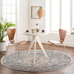 Livabliss Ankara - Vintage Grey Taupe Blue Traditional Boho Living Dining Bedroom Rug - Size: 120 cm x 170 cm - thumbnail 1