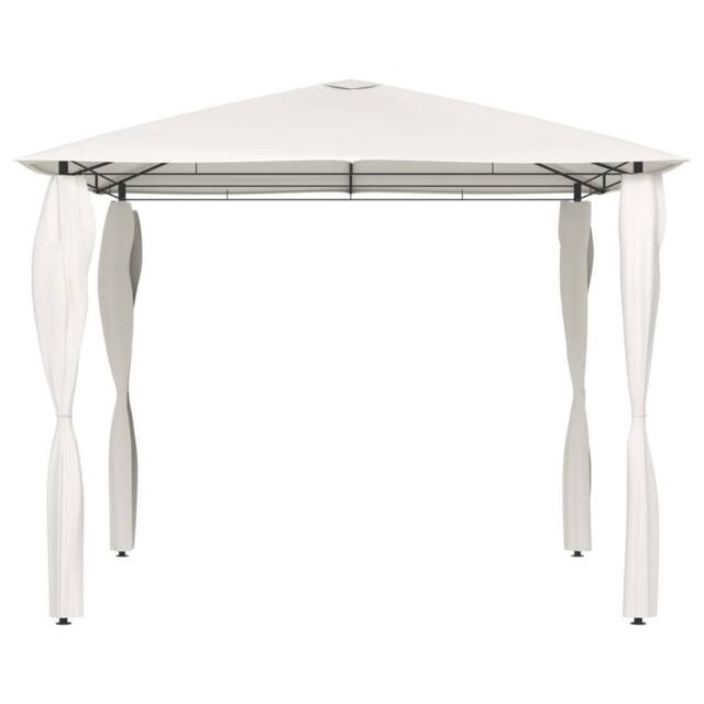 Berkfield Home Gazebo with Post Covers 3x3x2.6 m Cream 160 g/m ² - image 1