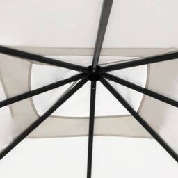Berkfield Home Gazebo with Post Covers 3x3x2.6 m Cream 160 g/m ² - thumbnail 3