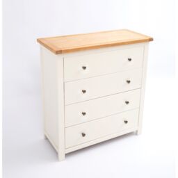Cabinet Bits Maggiori 4 Drawer Chest of Drawers Brass Knob in Off-White - thumbnail 3
