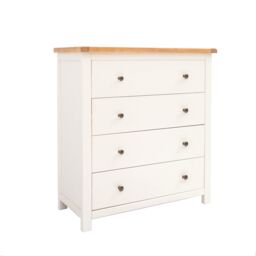 Cabinet Bits Maggiori 4 Drawer Chest of Drawers Brass Knob in Off-White - thumbnail 2