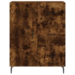 Berkfield Home Sideboard Smoked Oak 69.5x34x90 cm Engineered Wood in Brown - thumbnail 5