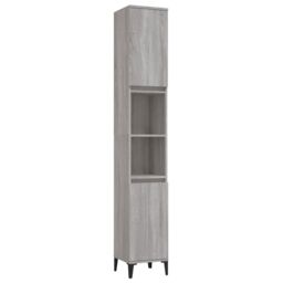 Berkfield Home 3 Piece Bathroom Furniture Set Grey Sonoma Engineered Wood - thumbnail 6
