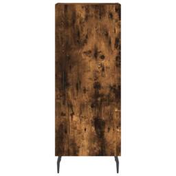 Berkfield Home Highboard Smoked Oak 34.5x34x180 cm Engineered Wood in Brown - thumbnail 6
