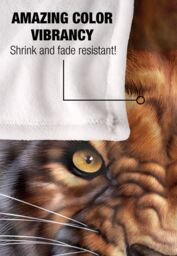 JQ Licensing Jlo Saber-Toothed Tiger Silky Touch Super Soft Throw Blanket 152 X 127 cm in White - thumbnail 4