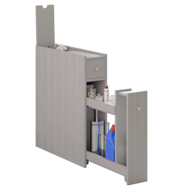 Kelvenix Slim Bathroom Storage Cabinet in Grey - image 1