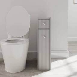 Kelvenix Slim Bathroom Storage Cabinet in Grey - thumbnail 3