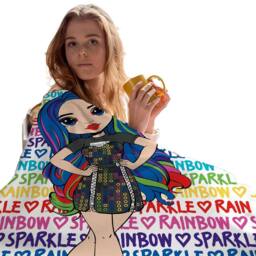 Rainbow High Fleece Blanket - Size: Crib - thumbnail 3