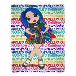 Rainbow High Fleece Blanket - Size: Crib - thumbnail 1
