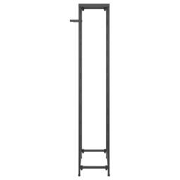 Berkfield Home Wine Rack for 27 Bottles Black 34x18x100 cm Wrought Iron - Size: 34 x 18 x 100 cm - thumbnail 4