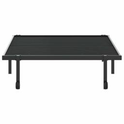 Berkfield Home Bed Frame without Mattress Foldable Black 107x203 cm Steel - thumbnail 6