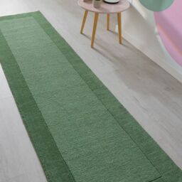 The Rug Shop UK Green Handmade Luxurious Easy to clean Plain Border Area Rug - Size: 160 cm x 230 cm - thumbnail 7