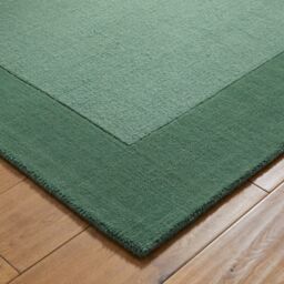 The Rug Shop UK Green Handmade Luxurious Easy to clean Plain Border Area Rug - Size: 160 cm x 230 cm - thumbnail 4
