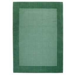 The Rug Shop UK Green Handmade Luxurious Easy to clean Plain Border Area Rug - Size: 160 cm x 230 cm - thumbnail 6