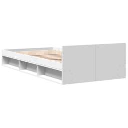 Berkfield Home Bed Frame with Drawer without Mattress White 75x190 cm Small Single - thumbnail 6