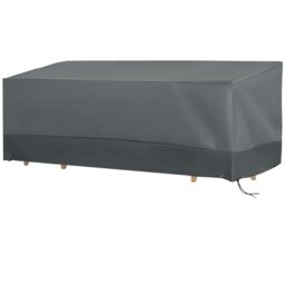 OUTSUNNY 190x72x76cm Rectangular Patio Furniture Cover for Chairs 600D Oxford in Grey - Size: 190 x 72 x 76 cm - thumbnail 2