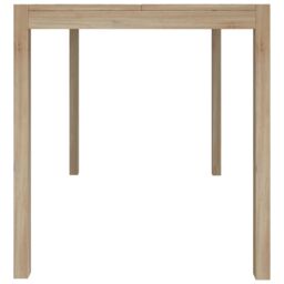 Berkfield Home Dining Table 110x70x75 cm Solid Wood Acacia in Brown - Size: 110 x 70 x 75 cm - thumbnail 5