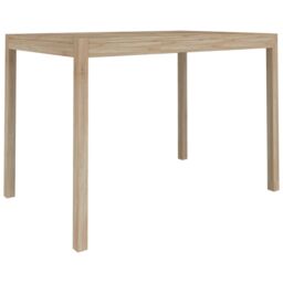 Berkfield Home Dining Table 110x70x75 cm Solid Wood Acacia in Brown - Size: 110 x 70 x 75 cm - thumbnail 2