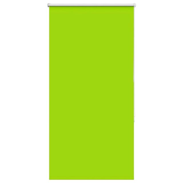 Berkfield Home Roller Blind Blackout Leaves Green 70x130 cm Fabric Width 65.7 cm Polyester - image 1