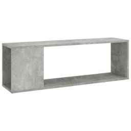 Berkfield Home TV Cabinet Concrete Grey 100x24x32 cm Engineered Wood - Size: 100 x 24 x 32 cm - thumbnail 2