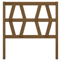 Berkfield Home Bed Headboard Honey Brown 81x4x100 cm Solid Wood Pine - Size: 81 x 4 x 100 cm - thumbnail 3