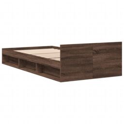 Berkfield Home Bed Frame with Drawer without Mattress Brown Oak 75x190 cm Small Single - thumbnail 6