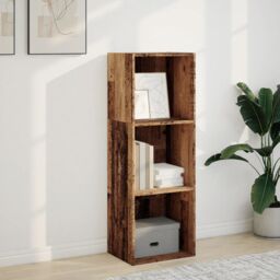 Berkfield Home Bookcase Old Wood 40x30x114 cm Engineered Wood in Brown - Size: 40 x 30 x 114 cm - thumbnail 3