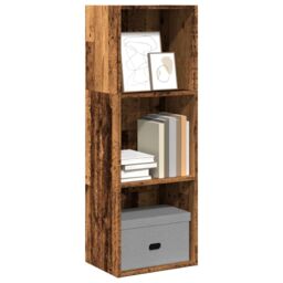 Berkfield Home Bookcase Old Wood 40x30x114 cm Engineered Wood in Brown - Size: 40 x 30 x 114 cm - thumbnail 1