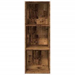 Berkfield Home Bookcase Old Wood 40x30x114 cm Engineered Wood in Brown - Size: 40 x 30 x 114 cm - thumbnail 4