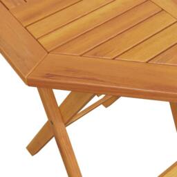 Berkfield Home 3 Piece Folding Bistro Set Solid Wood Acacia in Brown - thumbnail 7