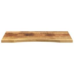 Berkfield Home Beautiful Desk Top with Curve 100x50x2.5 cm Solid Wood Rough Mango in Brown - thumbnail 1