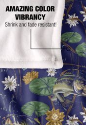 JQ Licensing Jl-Jp-Jq Bass Fishing Tiki Silky Touch Super Soft Throw Blanket 152 X 127 cm in White - thumbnail 4