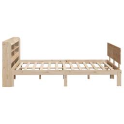 Berkfield Home Beautiful Bed Frame with Headboard without Mattress 160x200 cm in Tan - thumbnail 5