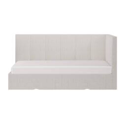 Flair Harley Corner Fabric Bed Frame with Storage Drawers in Beige - Size: Single - thumbnail 6